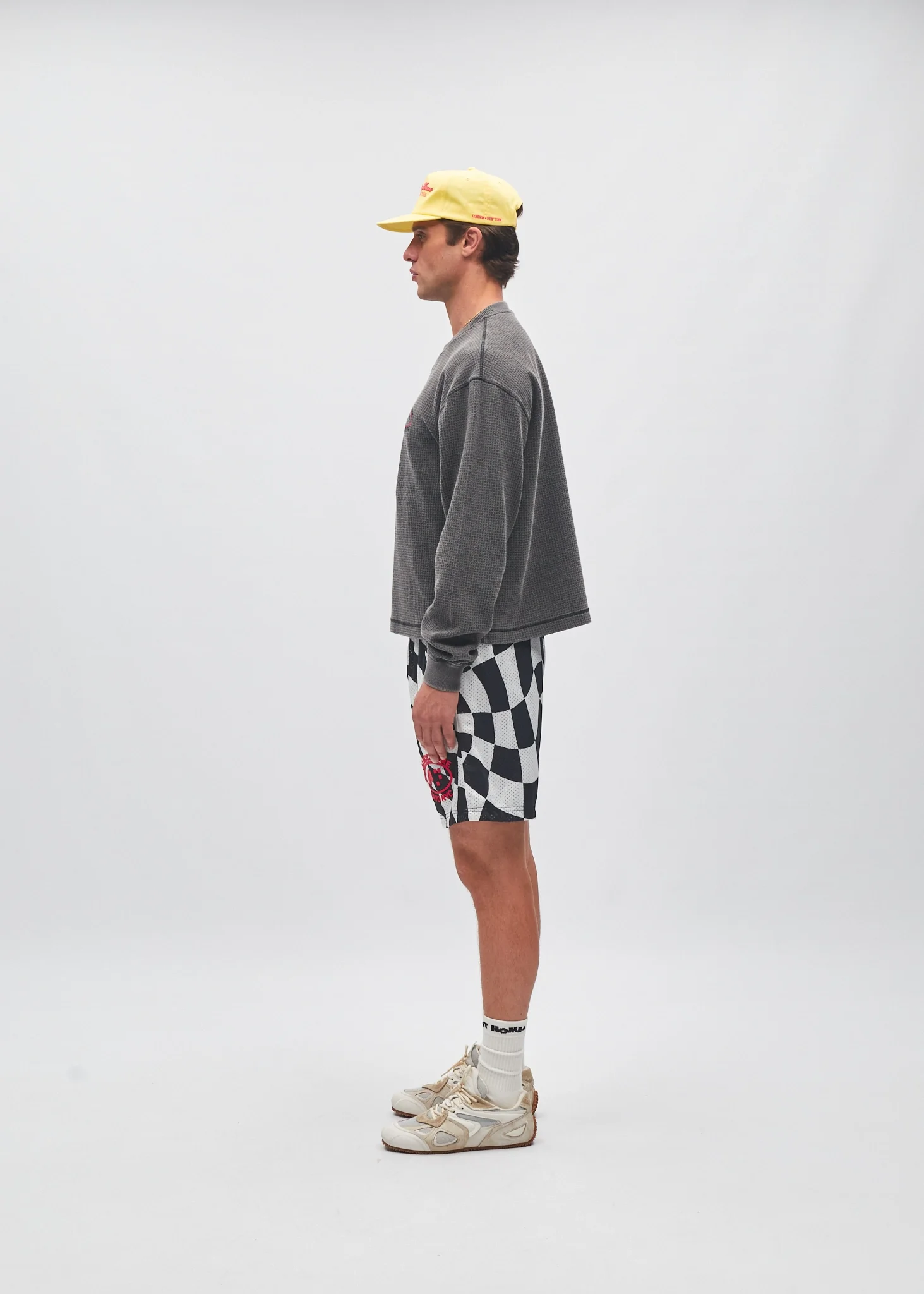 NAÏYO NYC x AH Cropped Waffle Longlseeve - Image 4