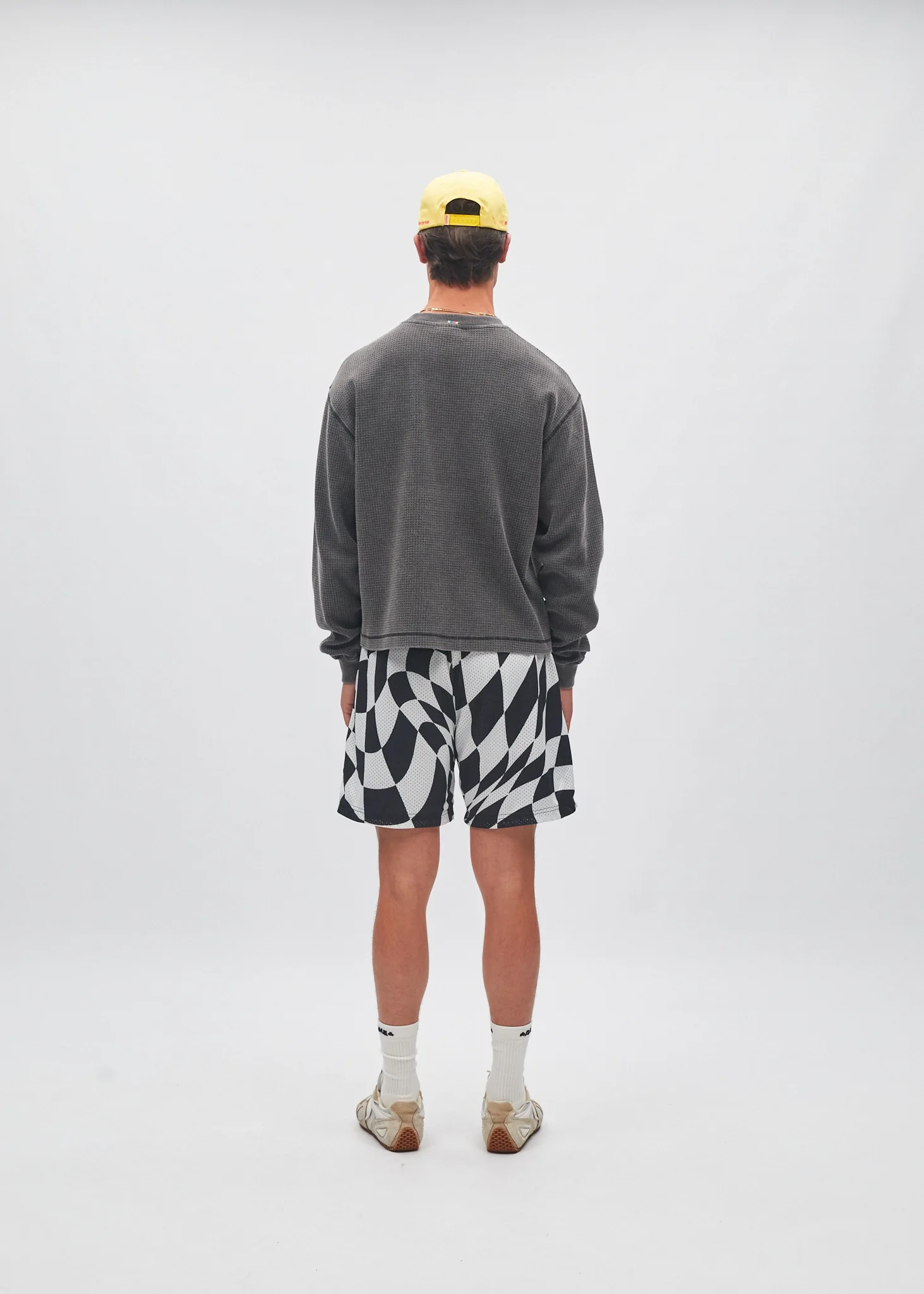 NAÏYO NYC x AH Cropped Waffle Longlseeve - Image 5
