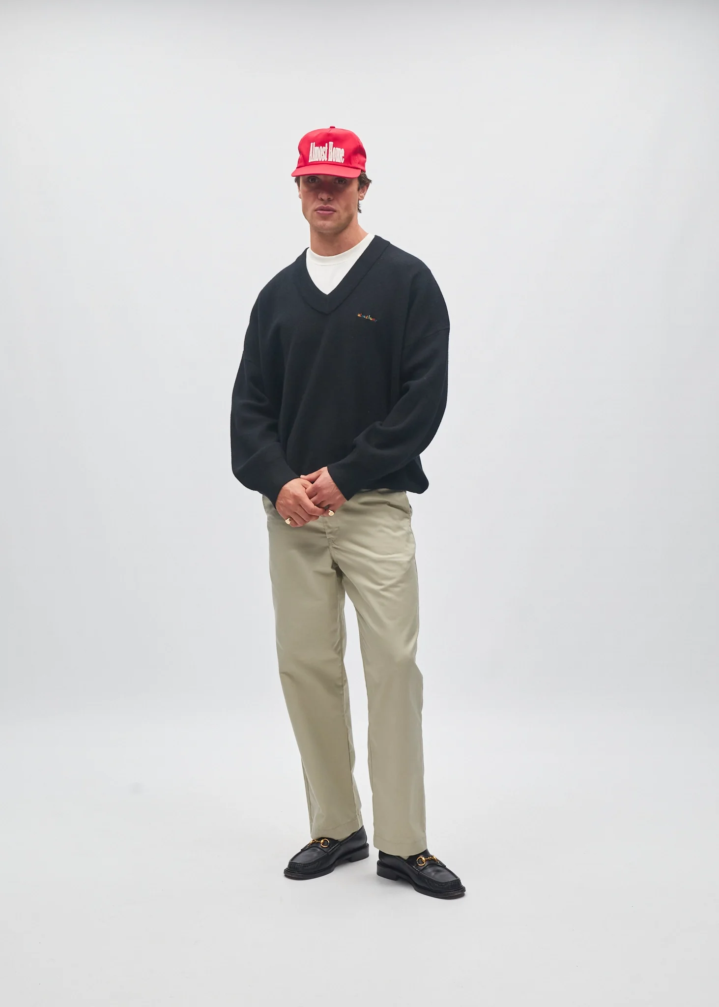 Heavyweight Merino Wool V-Neck