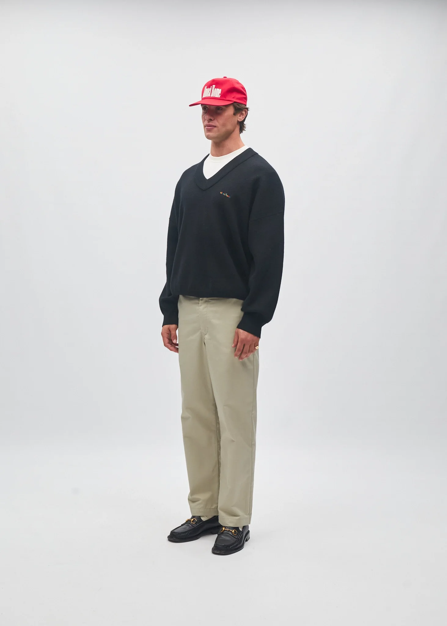 Heavyweight Merino Wool V-Neck - Image 2
