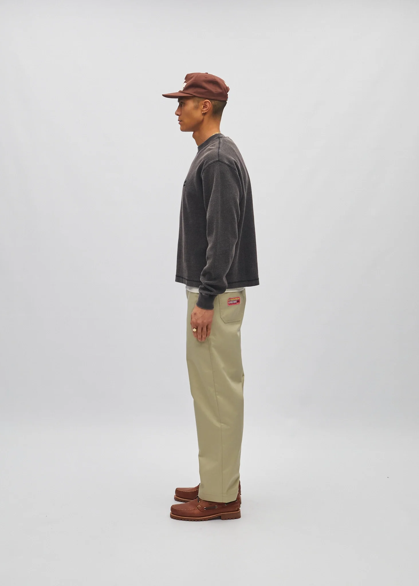 Cropped Waffle Long Sleeve - Image 3