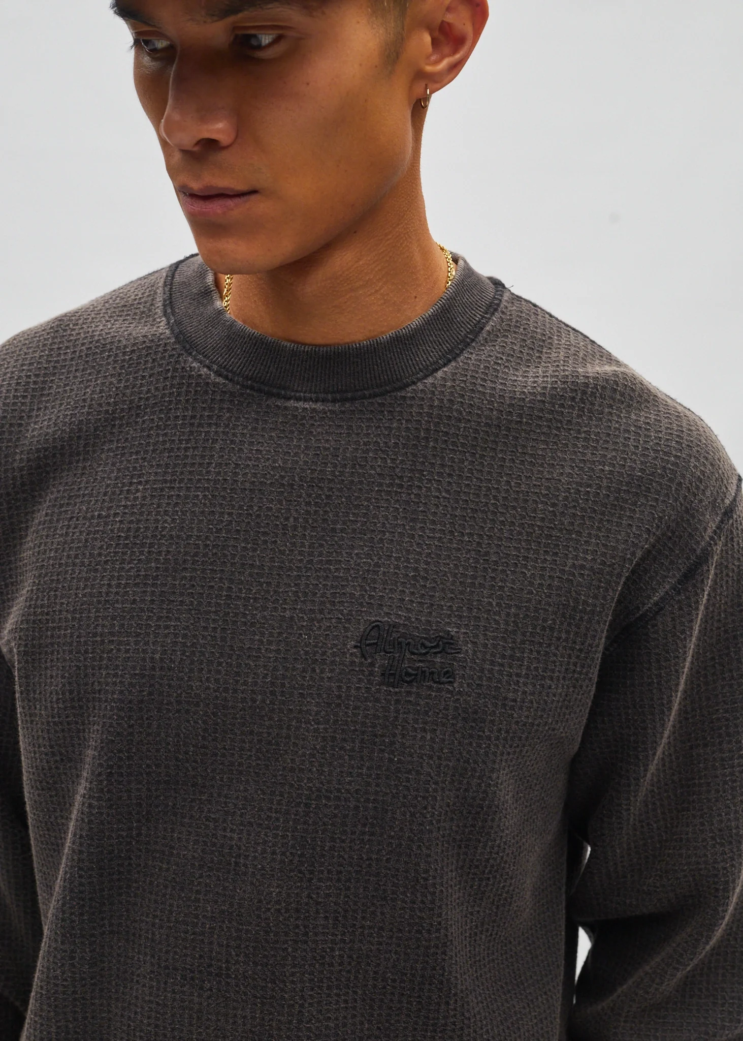 Cropped Waffle Long Sleeve - Image 6