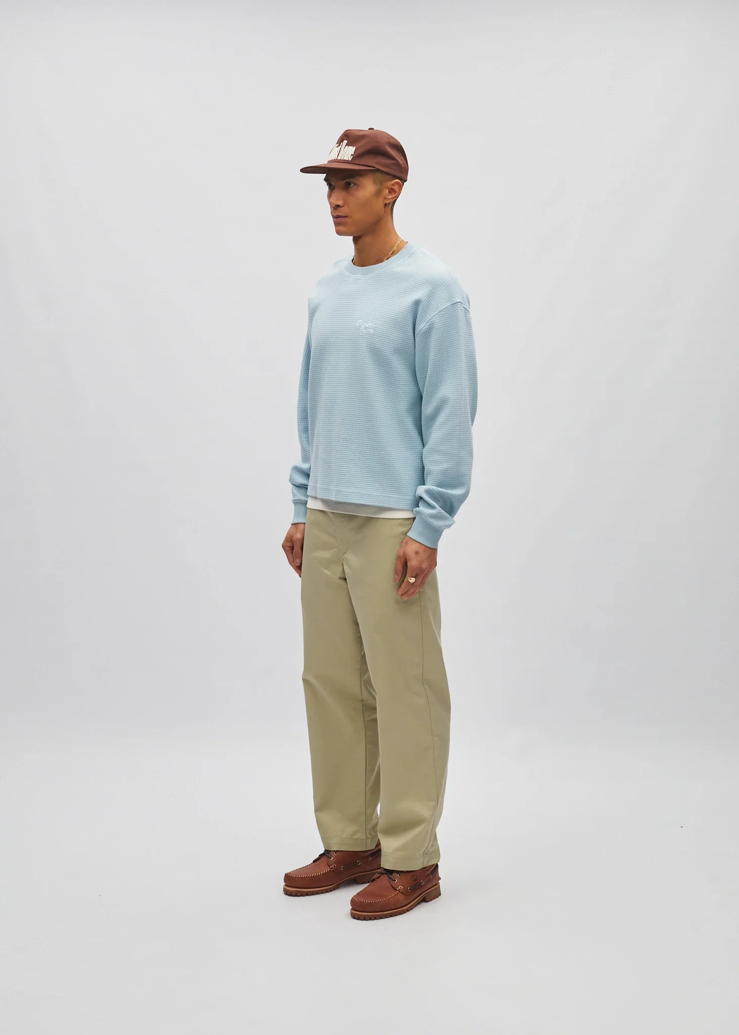 Cropped Waffle Long Sleeve - Image 2