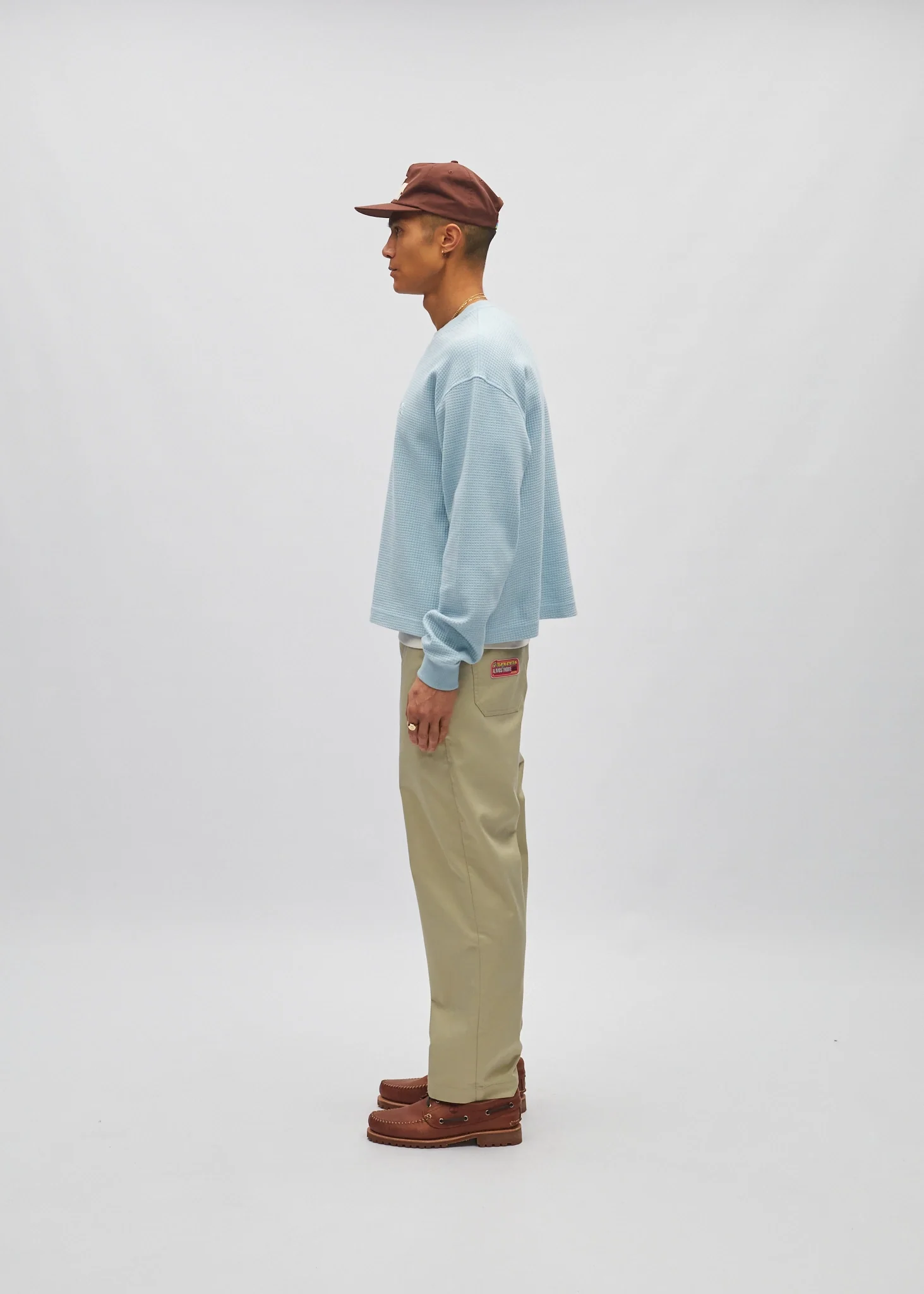 Cropped Waffle Long Sleeve - Image 3