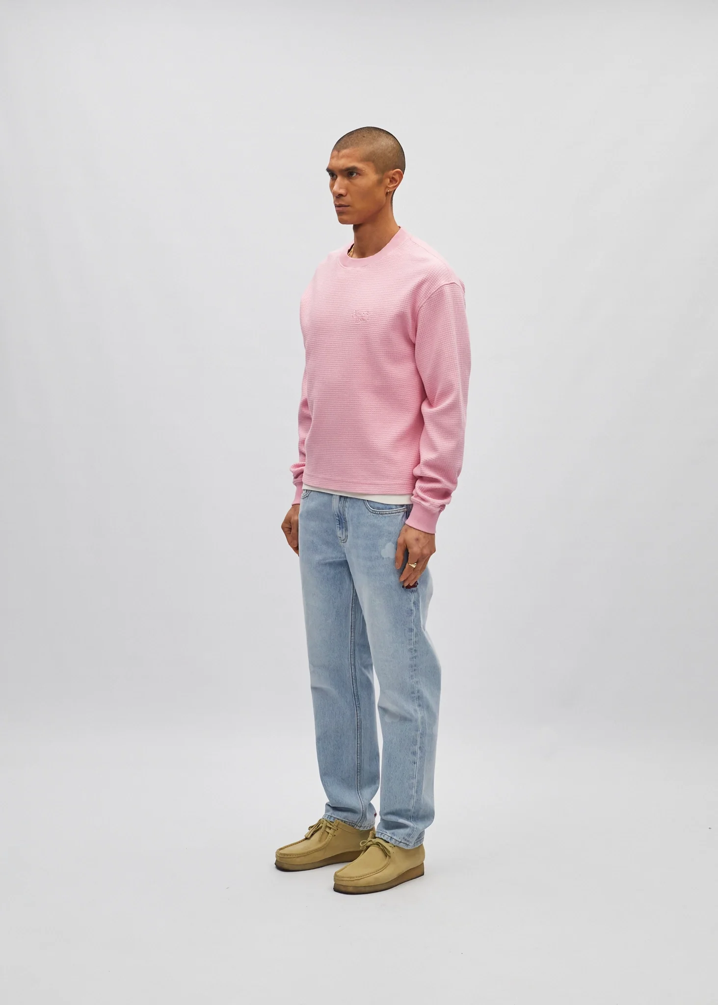 Cropped Waffle Long Sleeve - Image 2