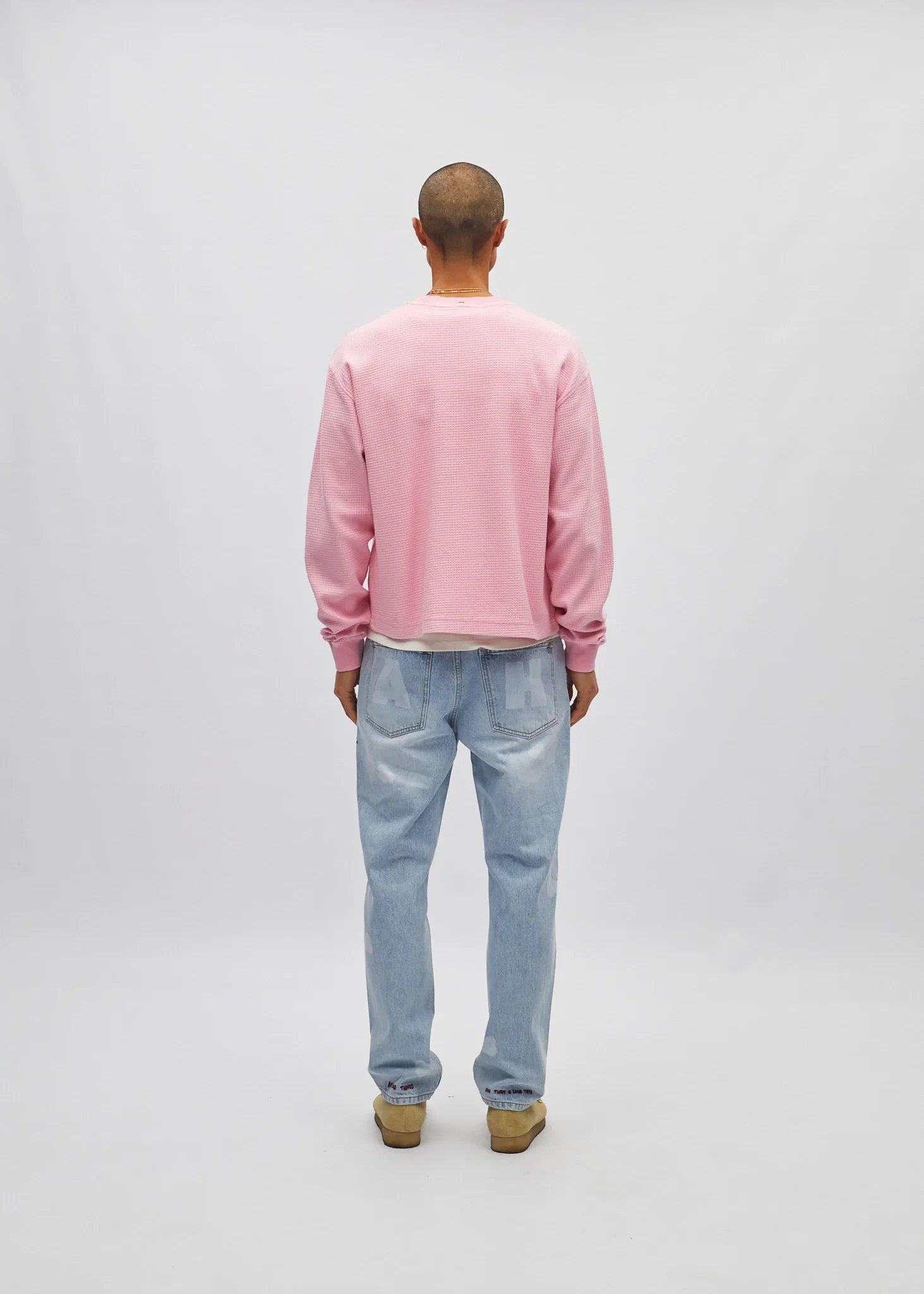 Cropped Waffle Long Sleeve - Image 4