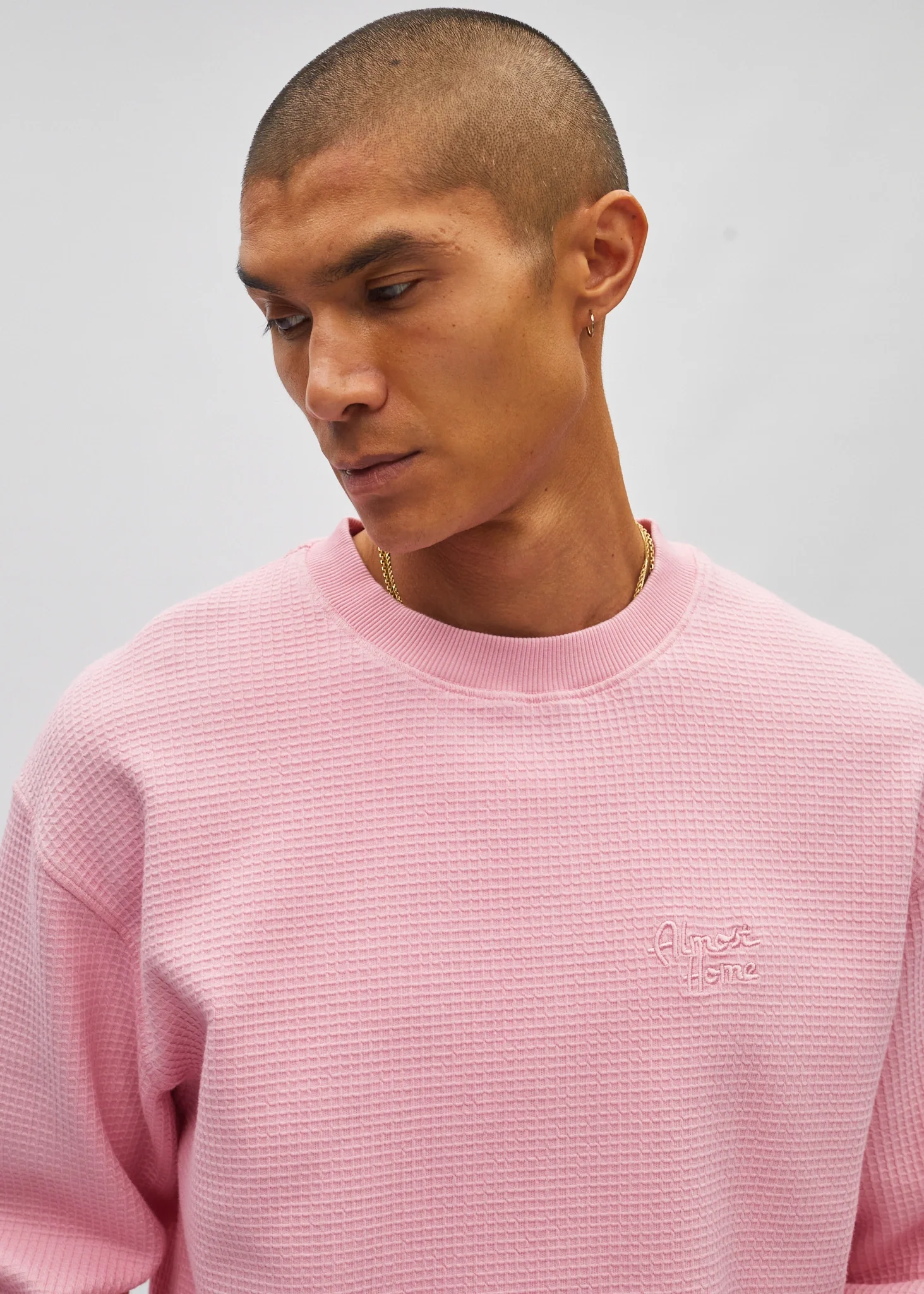 Cropped Waffle Long Sleeve - Image 5